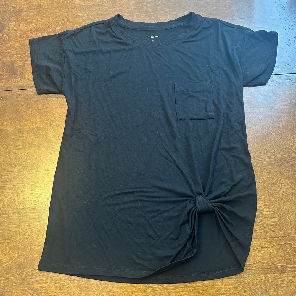 Lou & Grey Black Short Sleeve Tee